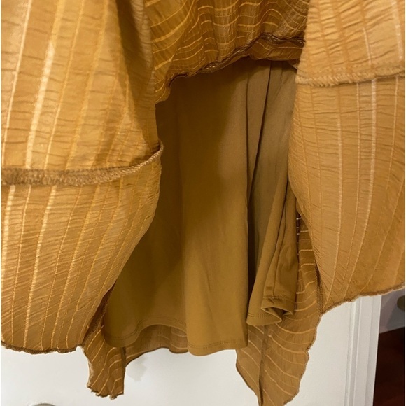Golden Tan Ruffle Tiered Skater Dress - Wild Fable​ - Picture 8 of 9